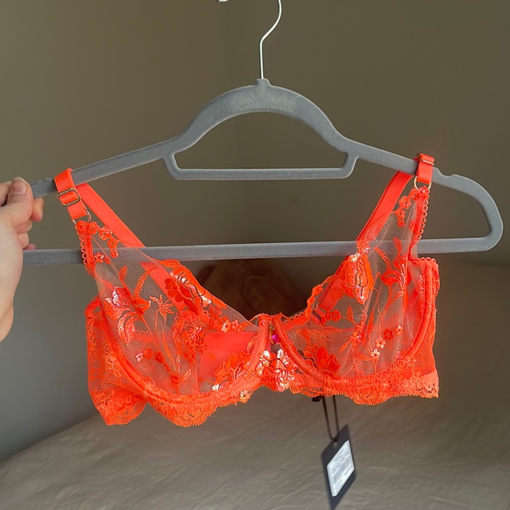 Honey Birdette Orange Whitney Bra🧡